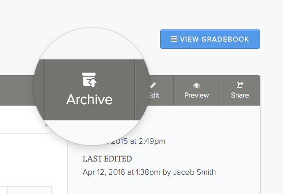 Archive and Restore within Lesson.ly