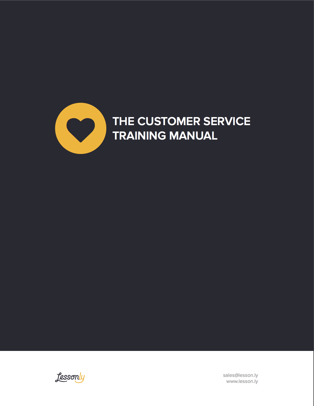 Free Customer Service Training Manual Template Lessonly